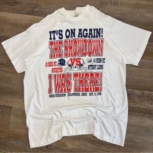 Vtg 1992 Penn State VS Ohio State Football T Shirt